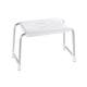 Taburete para ducha SECURA en aluminio blanco 50X26X32 CM