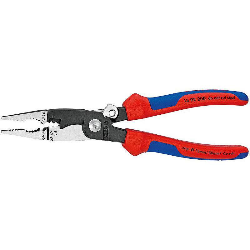 Alicate Knipex para instalaciones eléctricas 200 mm