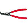 Alicate Knipex 46 21 A31 de puntas curvadas para circlips Seeger exteriores