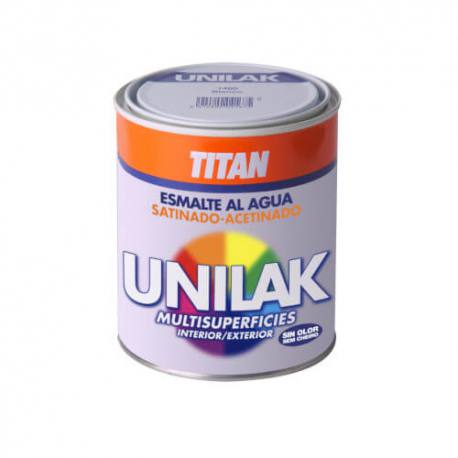 Esmalte acrílico laca universal Titan Unilak satinado 750 ml
