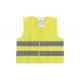 Chaleco de alta visibilidad para niños talla infantil color amarillo
