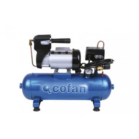 Compresor de aire sin aceite Cofan monofásico 0.5 Hp 6 Lt