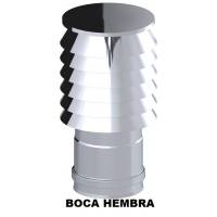 MISTERMOBY SOMBRERETE ANTIRREVOCO CERTIFICADO ACERO INOX TUBOS DE CHIMENEA  250 MM MACHO : : Bricolaje y herramientas
