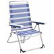 Silla de playa con respaldo alto Alco Fibreline 6725ALF rayas