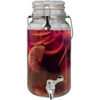 Dispensador de bebida cristal con grifo 8 L