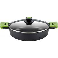 Cacerola baja con tapa de aluminio fundido 24cm.
