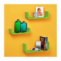 Estante decorativo triple en color pistacho