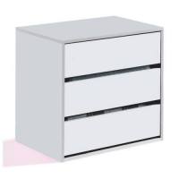 Cajonera de 3 cajones Color blanco 60x57x44 cm