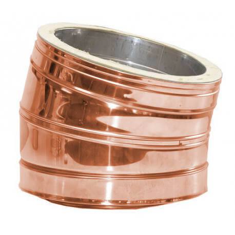Codo de 15º tubería Dinak DW 316L-Cobre