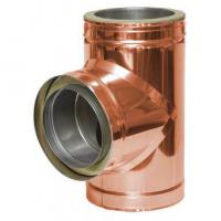 Te de 93º tubería Dinak DW 316L-Cobre