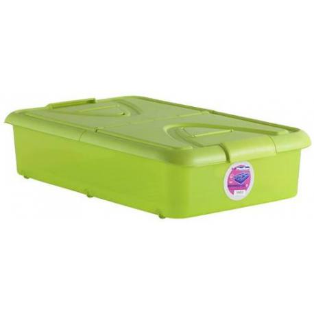 Caja bajo cama 60 lts pistacho 80x50x18 cms