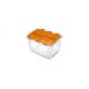 Caja multiusos naranja 40 L 56x73.5x55.5 cm