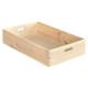 Caja de madera pino sin barnizar sin tapa 60x40x14 cm