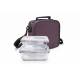 Bolsa Lunchbag Classic Lila 2 herméticos cristal