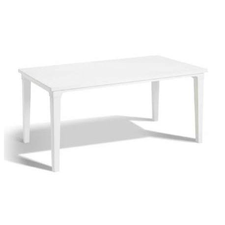 Mesa jardín en blanco 165 x 94 x 74 cm