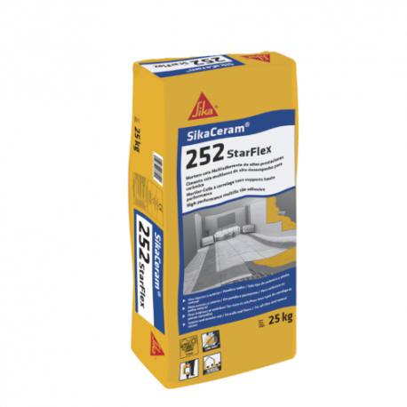 Adhesivo cementoso Sika Ceram-252 StarFlex 25Kg