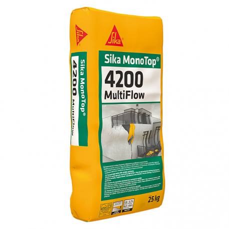 Mortero de reparación estructural Sika Monotop-4200 Multiflow 25 kg