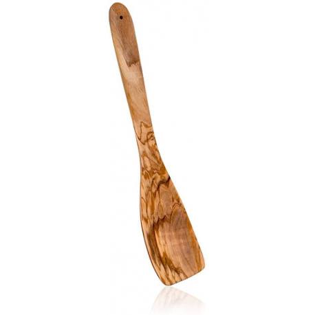 Espátula de cocina curvada de madera de olivo 30 cm