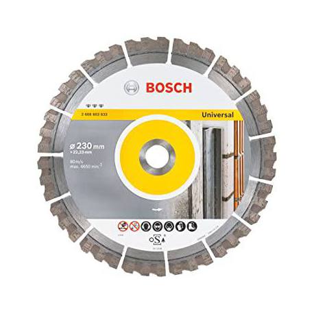 Juego de dos discos de diamante Bosch universal 230 mm + tuerca SDS