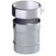 Adaptador acero inoxidable simple Dinak SW a Dinaflex Aisi 316L