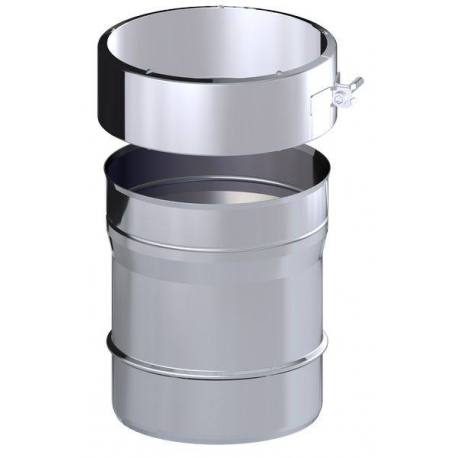 Adaptador acero inoxidable simple Dinak SW a Dinaflex Aisi 316L