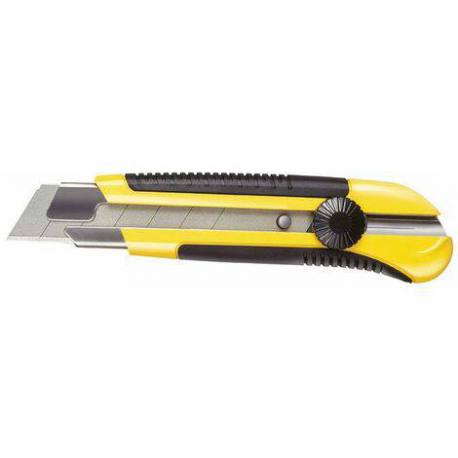 Cutter profesional bimaterial 25 mm Stanley 0-10-425 con freno