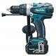 TALADRO PERCUTOR COMBINADO MAKITA BHP458RFE3 18V (3.0Ah)