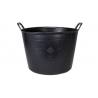 Capazo plástico muy resistente Rubí Negro 40 litros