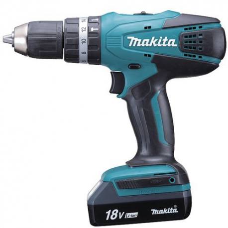 TALADRO PERCUTOR COMBINADO MAKITA HP457DWE 18V (1.1Ah)