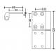 Bisagra SN 120 izquierda inoxidable San Antonio