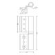 Bisagra RG. 203 2ª hoja inoxidable derecha San Antonio