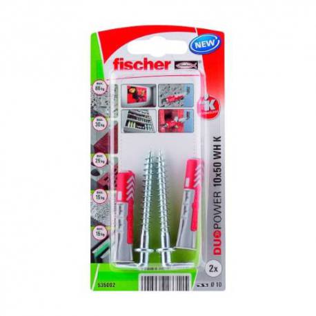 fischer DUOPOWER 10 x 50 WH con alcayata