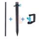 Set mini microaspersor 360 y varilla 30 cm