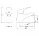 Grifo monomando lavabo cromado GE2