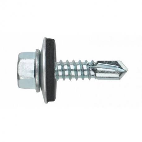 Tornillo broca DIN 7504 hexagonal con arandela