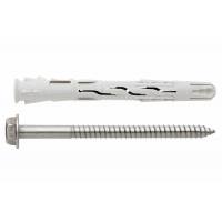 Taco de nylon universal inox alto rendimiento con cabeza hexagonal