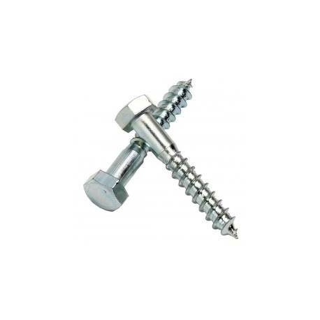 Tirafondo zinc DIN 571 hexagonal