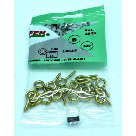 Hembrilla cerrada latonada blíster