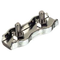 Sujetacable plano cincado 2 tornillos 4 mm