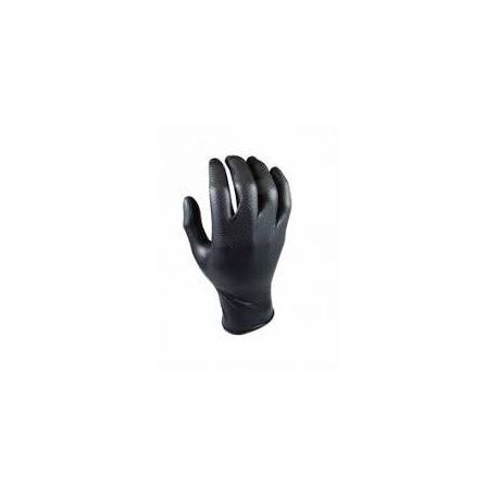Guantes de nitrilo desechable negros 50 uds