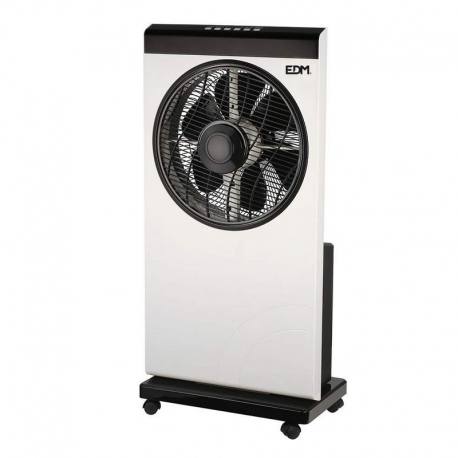Ventilador con nebulizador blanco y negro 80W 30CM