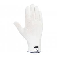 Guante de nylon sin costuras blanco 12 pares
