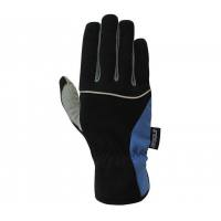 Guante de piel Mecanix Eco azul y gris