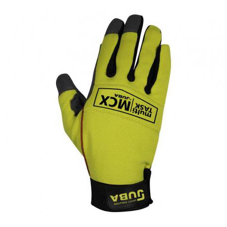 Guantes de piel de refuerzo Mecanix amarillo 5 uds