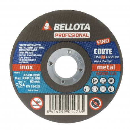 Disco de corte inox Proplac Bellota 115MM