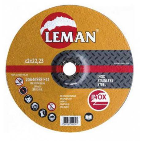Disco de corte inox Leman 125X1.6X22.2