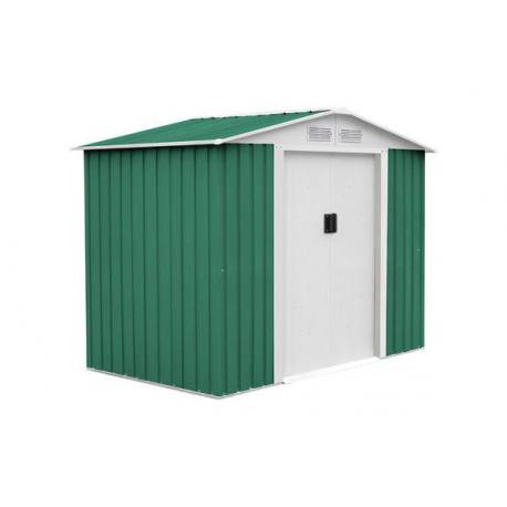 Caseta Metálica Yorkshire verde exterior acero 2,43 m²
