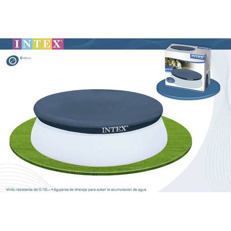 Cubierta redonda azul para piscina Intex