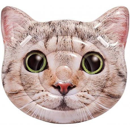 Colchoneta hinchable gatito con asas 147 x 135 cm