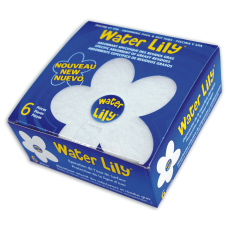 Absorvente de grasas para el gua de piscina Walter Lily